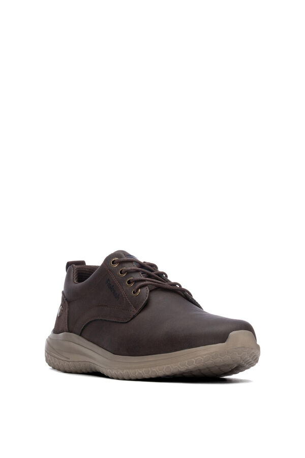 Refresh Brushed casual shoe brown