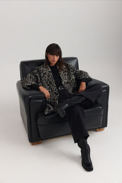 Springfield Animal print oversize coat