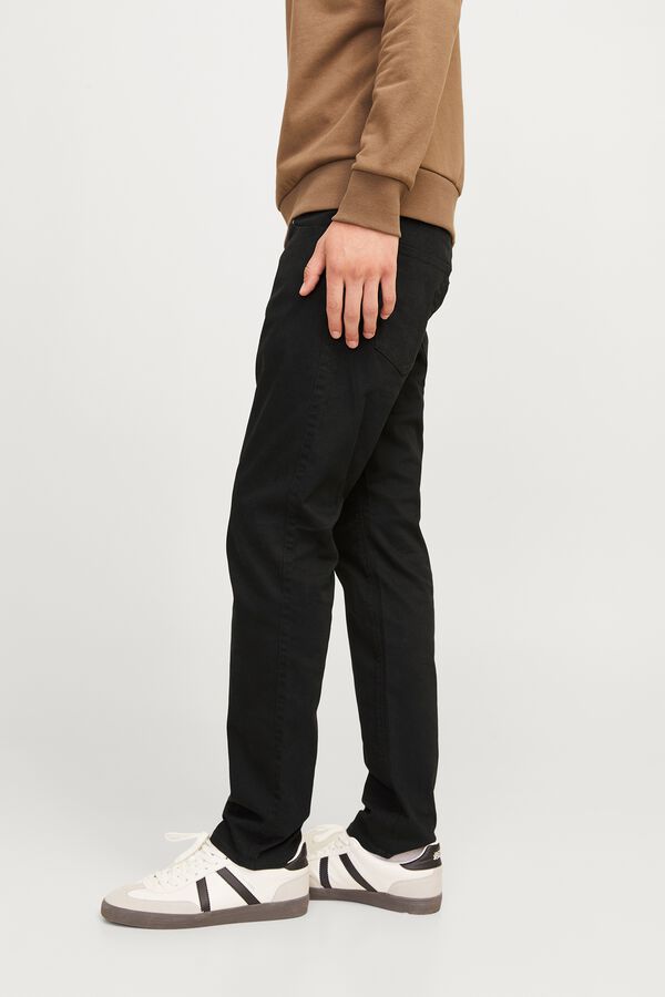 JJ REBEL Slim fit chinos black