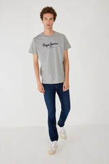 Springfield Kurzärmeliges T-Shirt für Männer grau