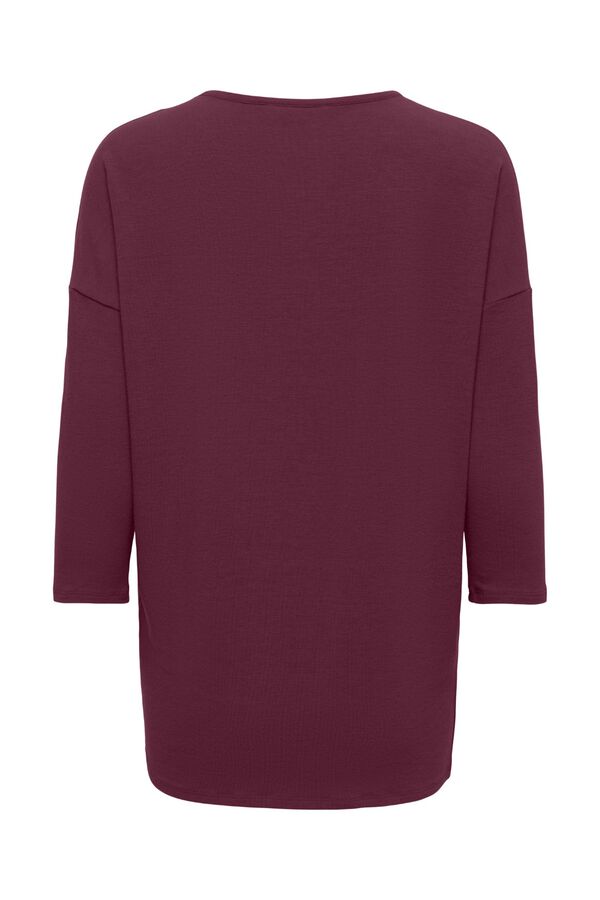 Only French sleeve T-shirt red