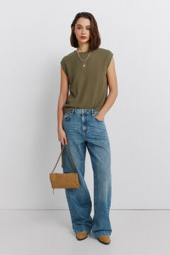 Springfield Osnovna jednobojna majica ravnog kroja