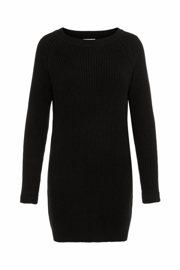 Springfield Jersey-knit dress crna