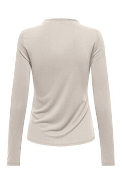 Only T-shirt de manga comprida drapeada