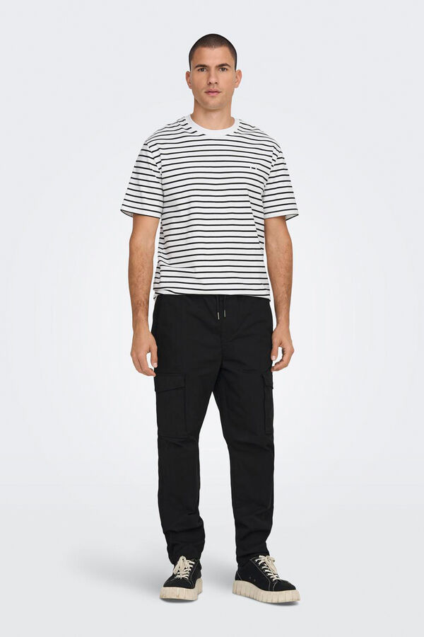 Only & Sons Printed short sleeve T-shirt white