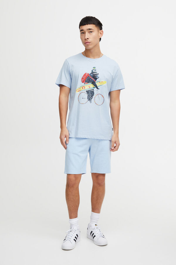 Springfield Short-sleeved T-shirt - Fun print  blue mix