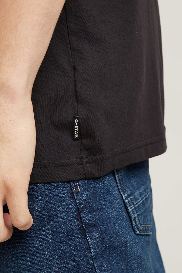 G-STAR Camiseta manga corta de algod&oacute;n ecol&oacute;gico negro