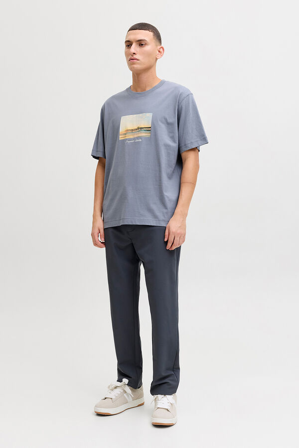 Jack & Jones Printed short sleeve shirt blue
