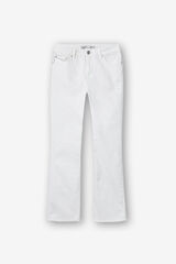 Springfield Jeans Megan cropped flare branco