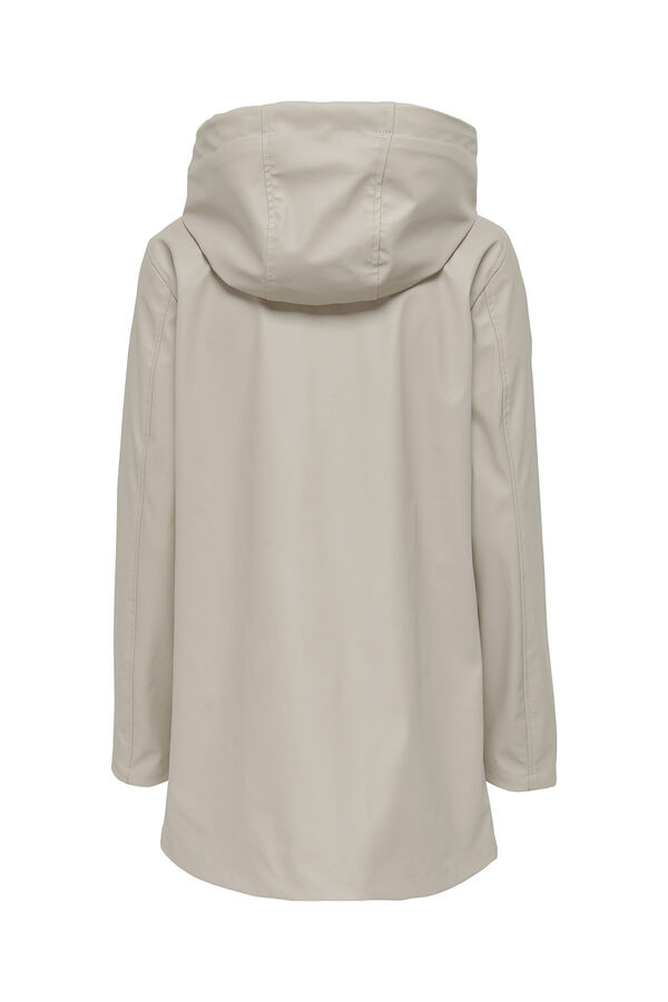 Only Chubasquero con capucha gris