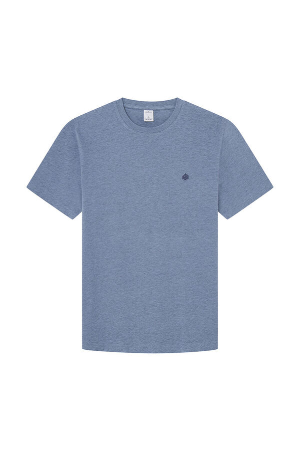 Springfield Camiseta efecto melange azul claro