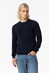 Springfield Essential Jersey-knit Jumper tamno plava