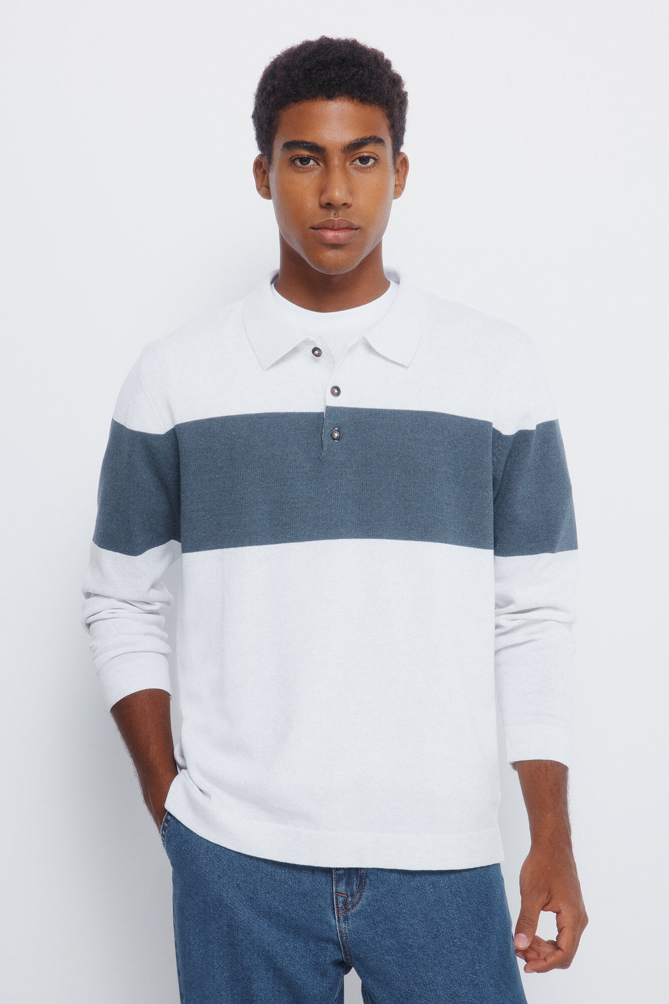 Springfield Jersey raya cuello polo