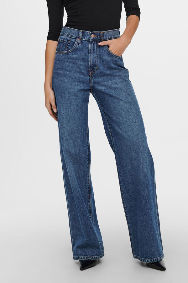 Only Jeans wide azul