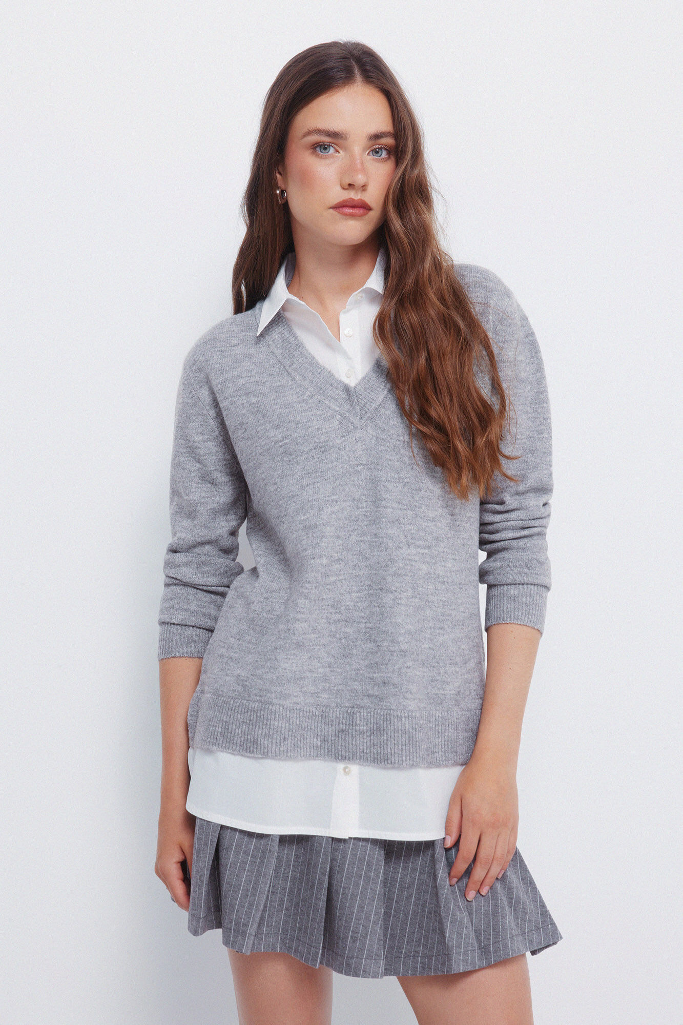 Springfield Combined shirt sweater