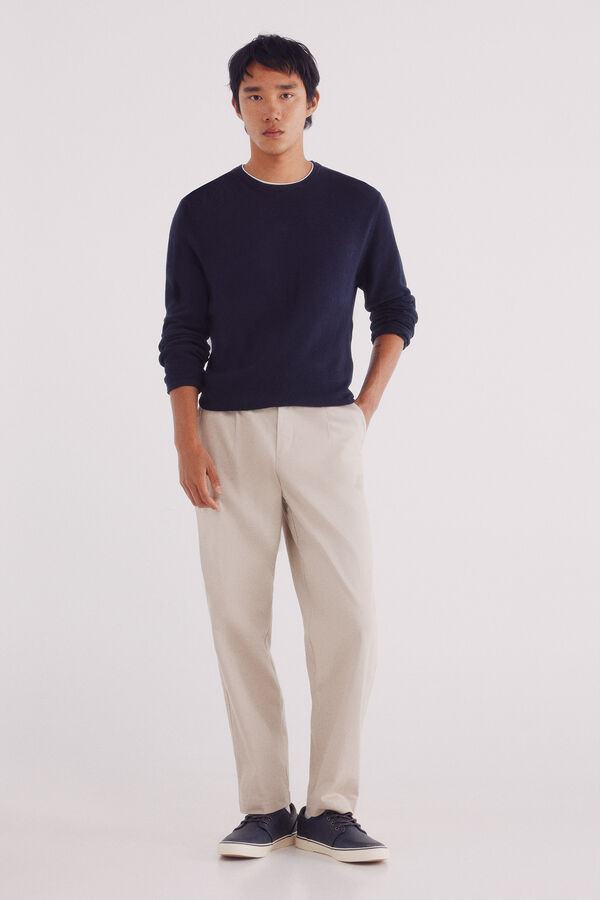 Springfield Textured jumper blue