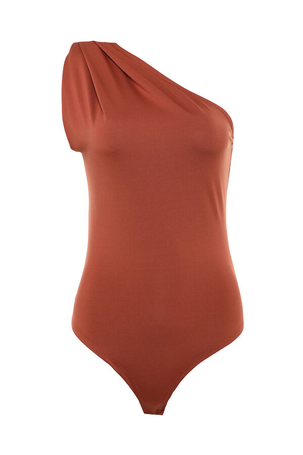 Trendyol Body ajustado asim&eacute;trico naranja