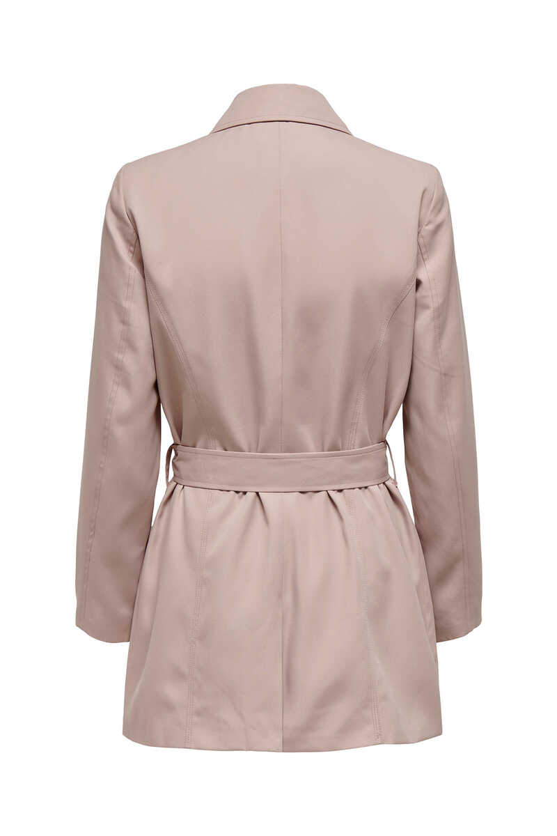 Springfield Classic cotton trench coat pink