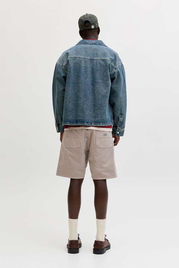 Jack & Jones Cotton baggy fit Bermuda shorts nude