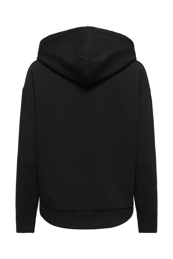 Only Sweatshirt com capuz preto
