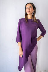 Cul Sac Long asymmetrical jacket pink