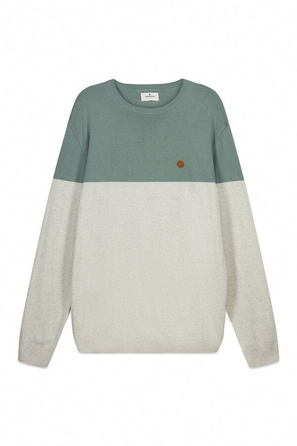 Springfield Colour block basic jumper grey