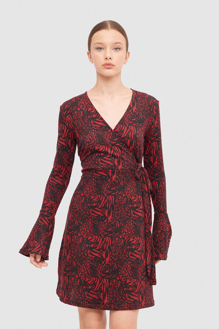 Vestido Cruzado Estampado