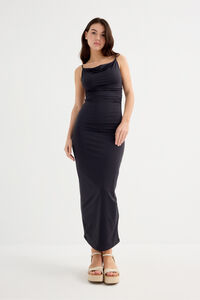 Inside &Auml;rmelloses Midikleid mit Raffung