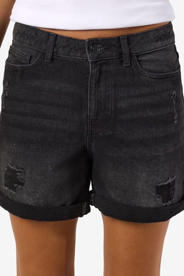 Noisy May Pantal&oacute;n corto vaquero negro