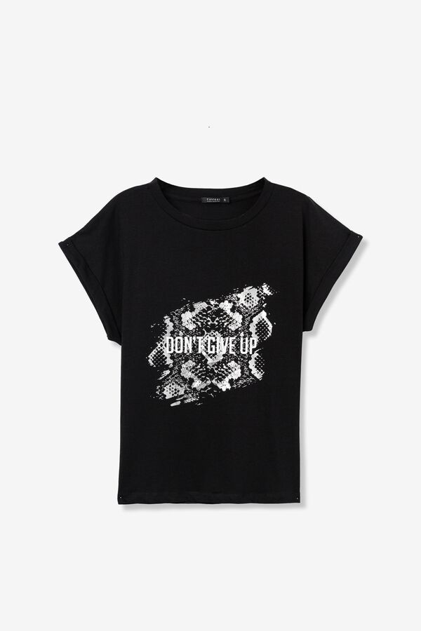 Tiffosi Printed T-shirt noir