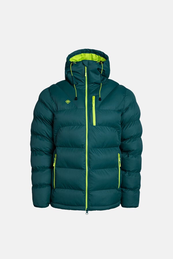 Izas Chaqueta rellena de fibra repelente al agua verde