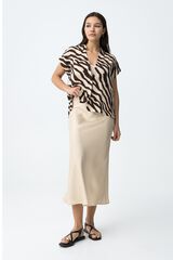 Tiffosi Falda Midi beige