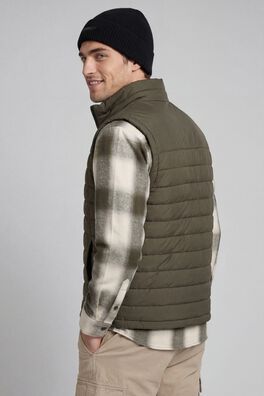 Chaleco puffer cuello alto