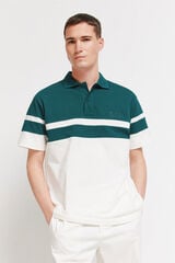 Springfield Piqu&eacute; regular fit polo shirt green