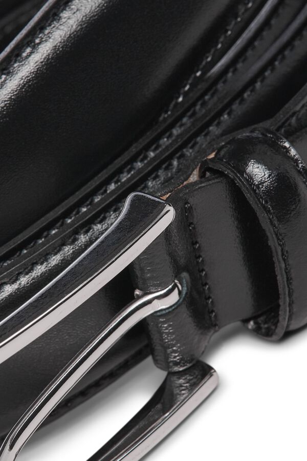 Jack & Jones 100% leather belt black