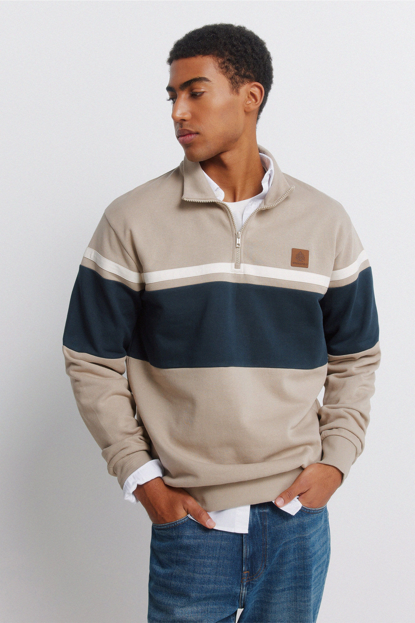 Springfield Zip cut sweatshirt