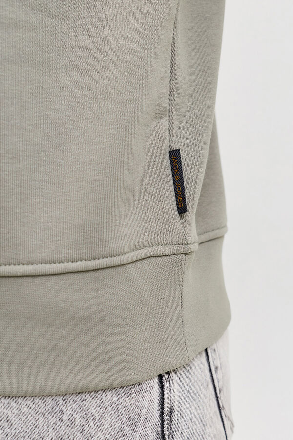 Jack & Jones Sudadera logo grande gris