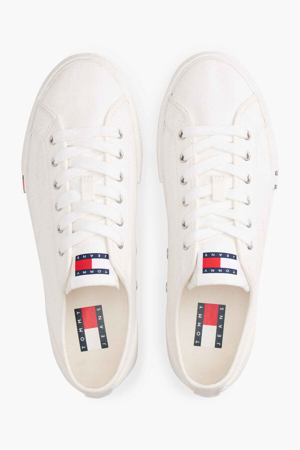 Tommy Jeans Zapatillas con bandera blanco