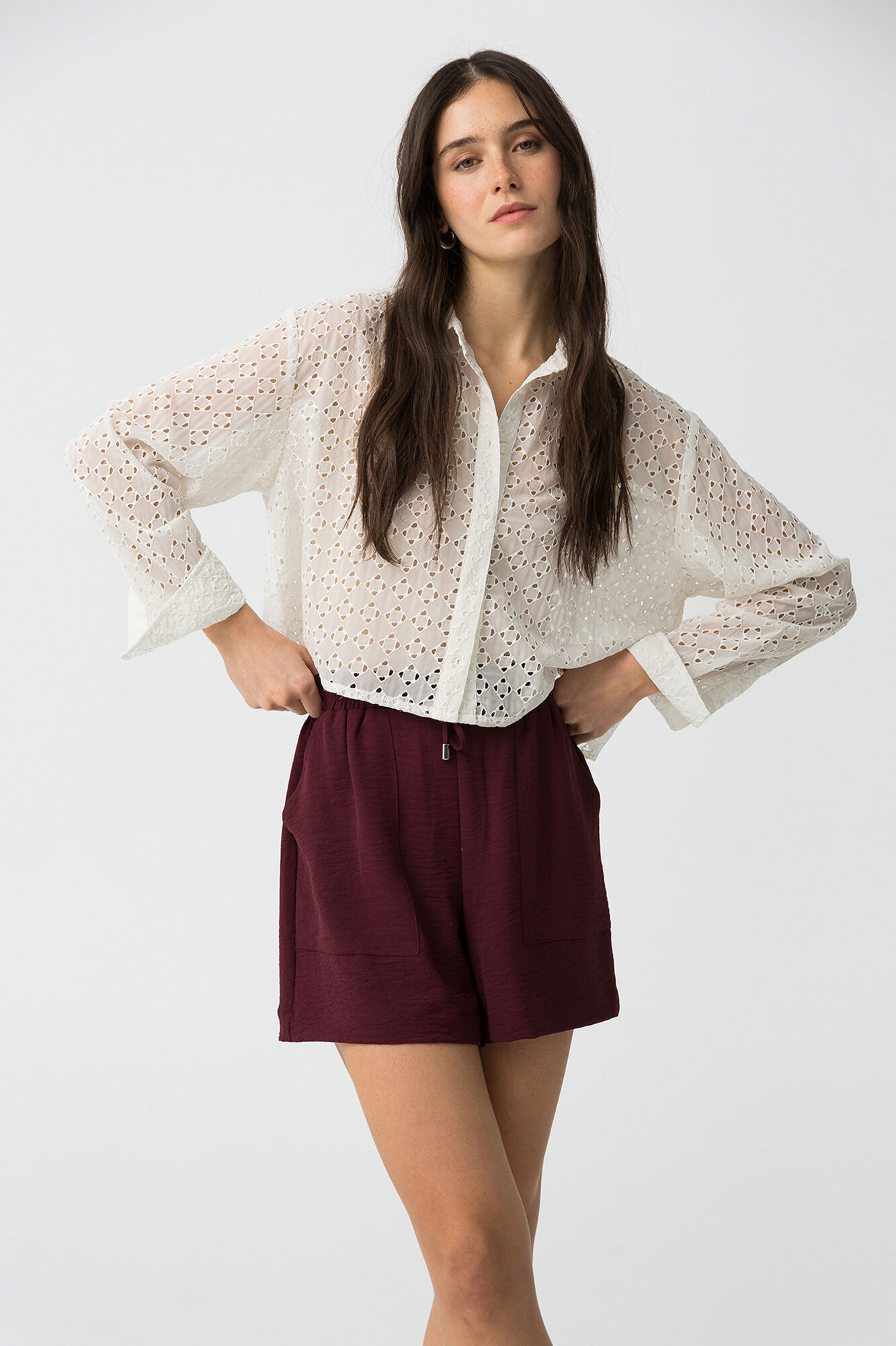 Springfield, ME Short Mujer Springfield Shorts Con Bolsillos En La