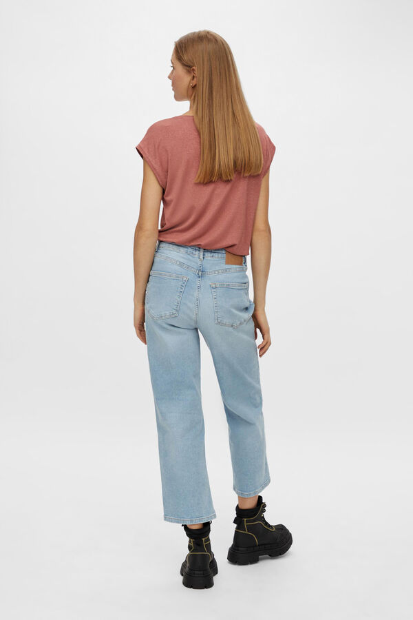 Springfield Basic-Shirt Lurex lila