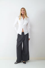 Balmohk Pantal&oacute;n traje pliegues negro