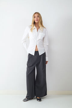 Balmohk Cal&ccedil;a de terno plissadas