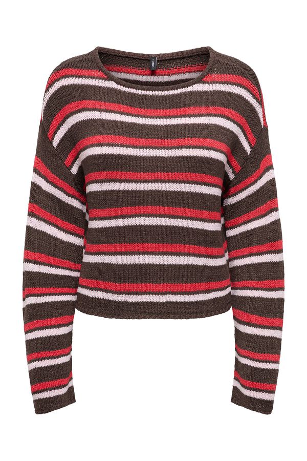 Only Striped jumper nude