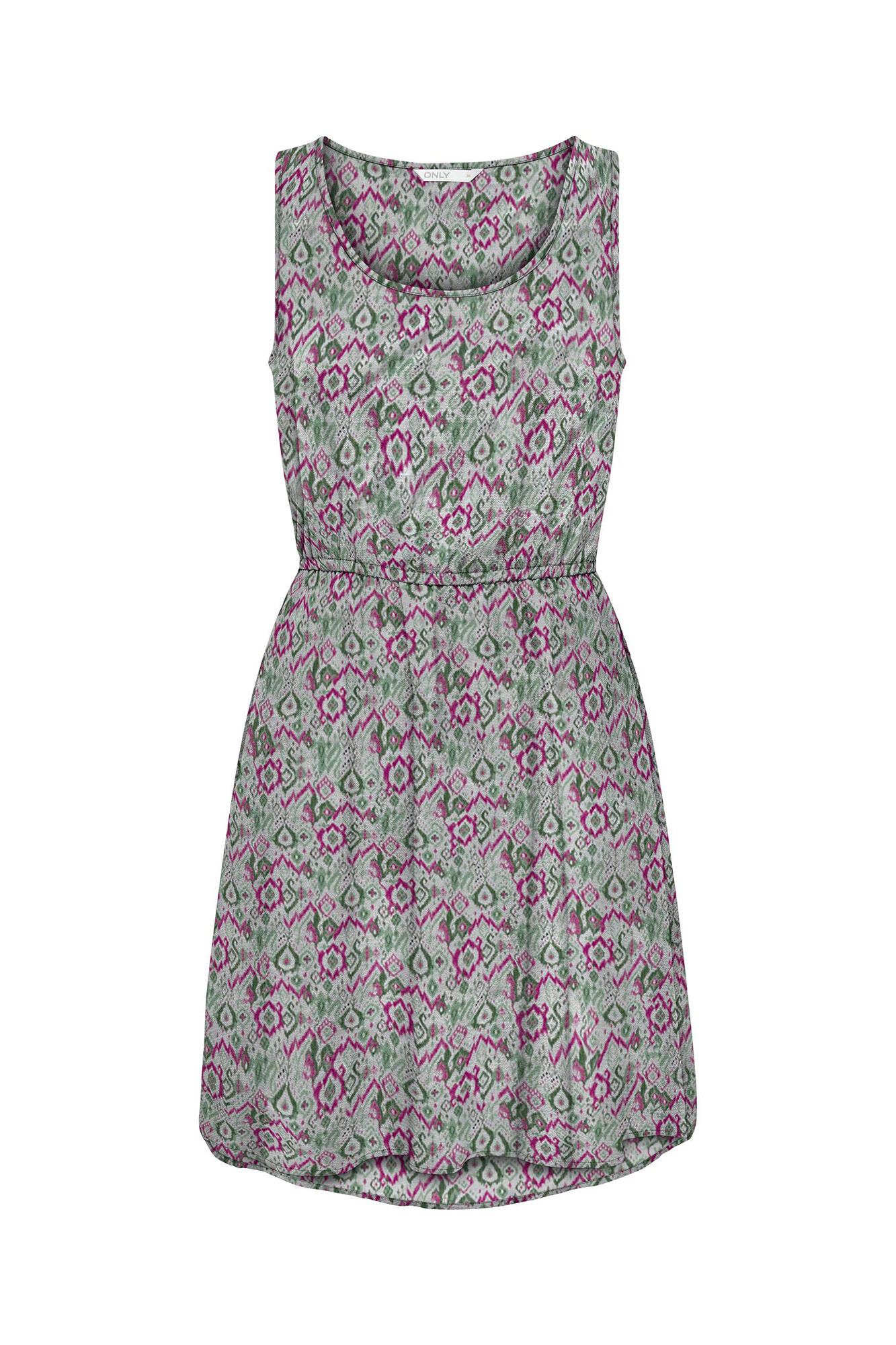 Only Kurzes &auml;rmelloses Kleid Print