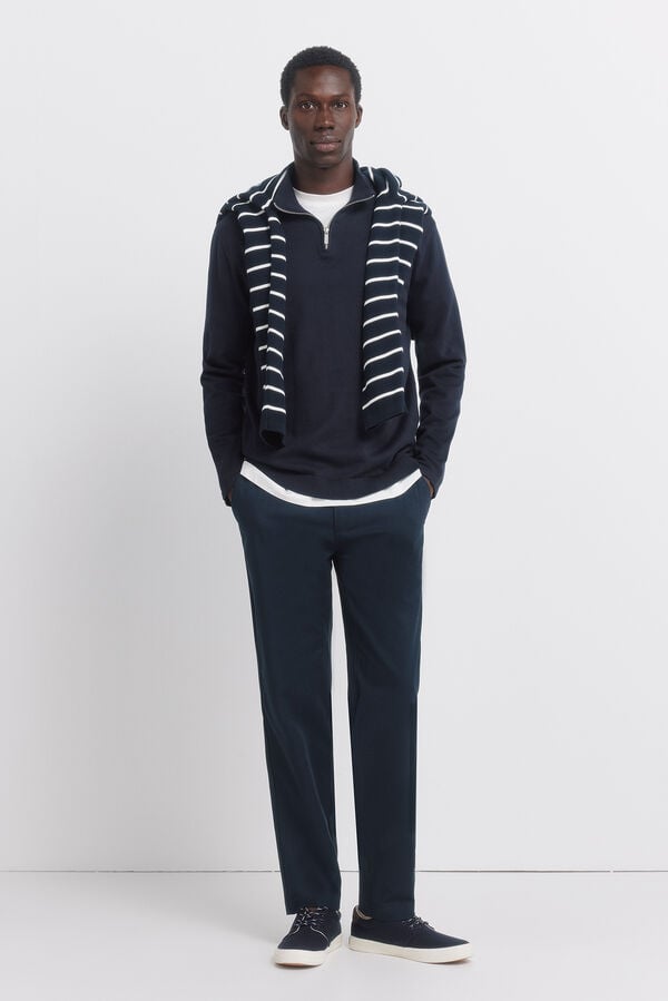 Springfield Basic zip- zip fastening blue