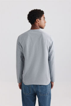 Springfield Piqu&eacute; oxford long sleeve T-shirt