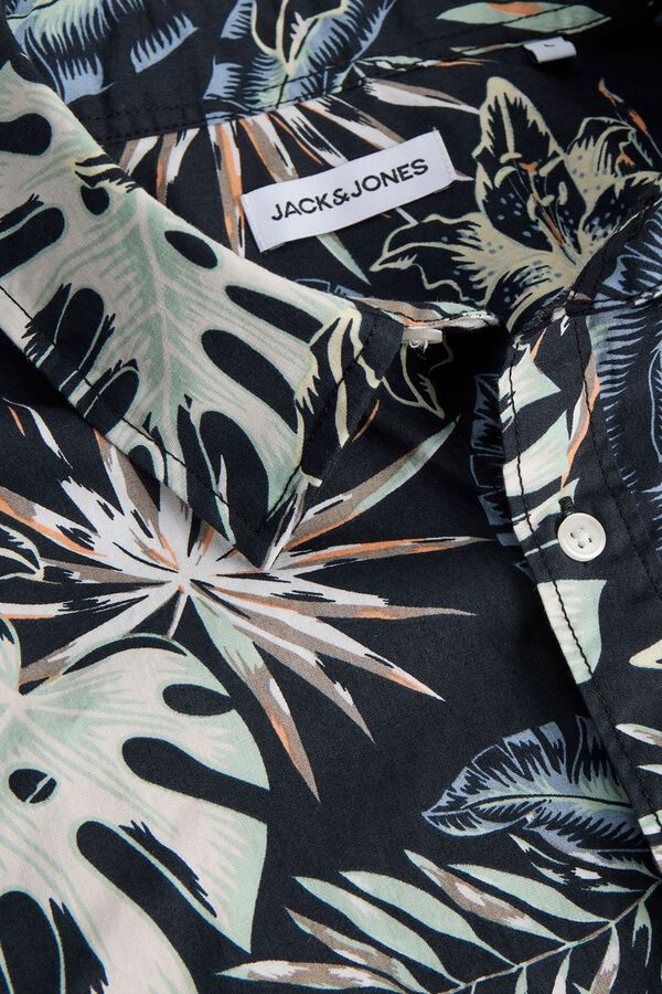 Jack & Jones Printed regular fit shirt black