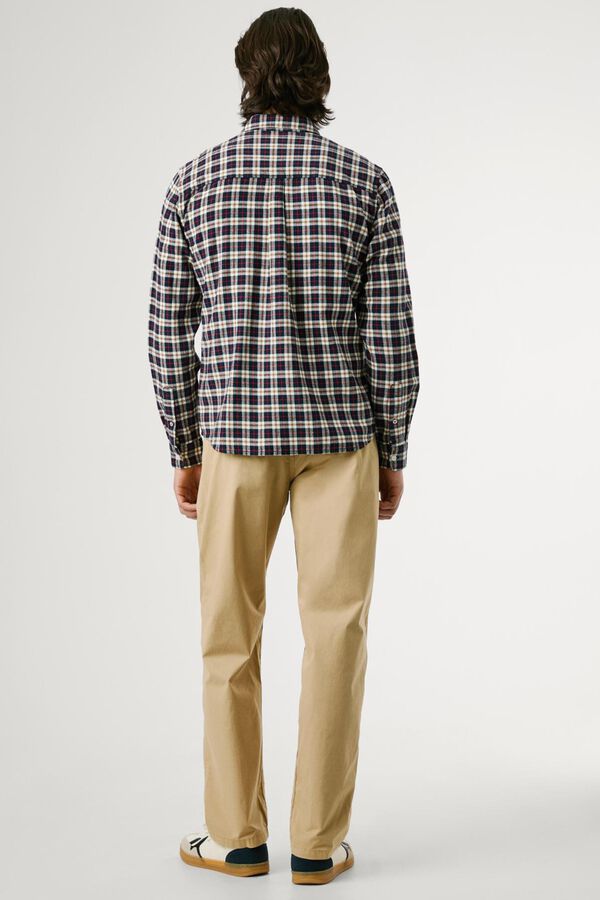 Pepe Jeans Camisa Cuadros Fit Regular azul