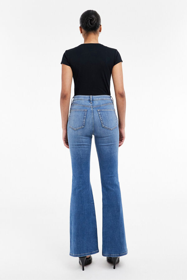 Topshop Jeans flared fit azul