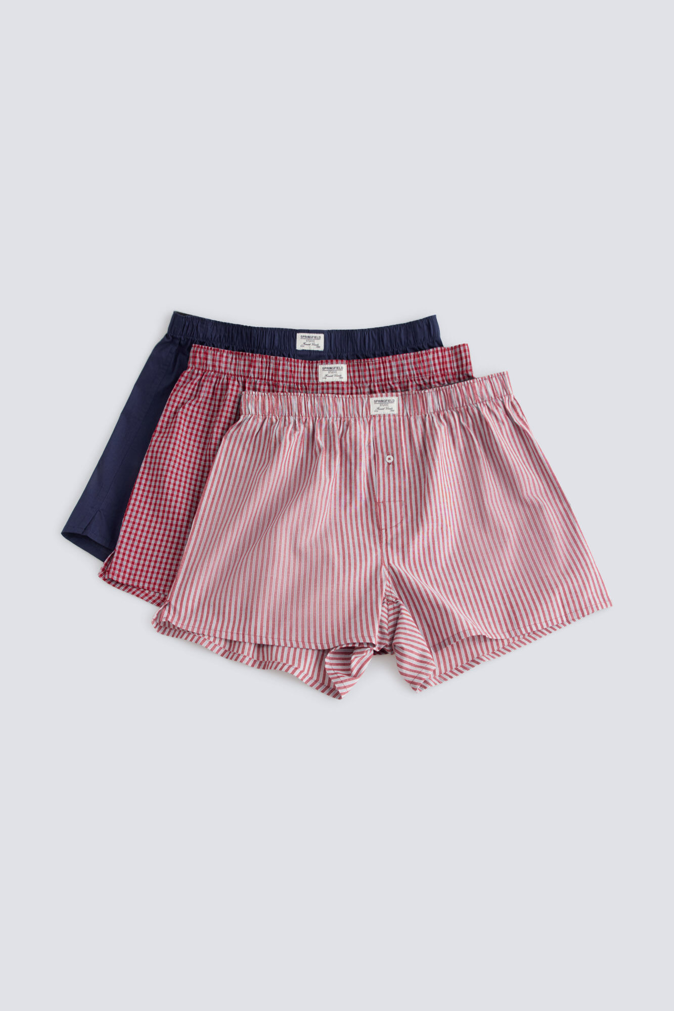 Springfield Printed poplin 3-pack boxers